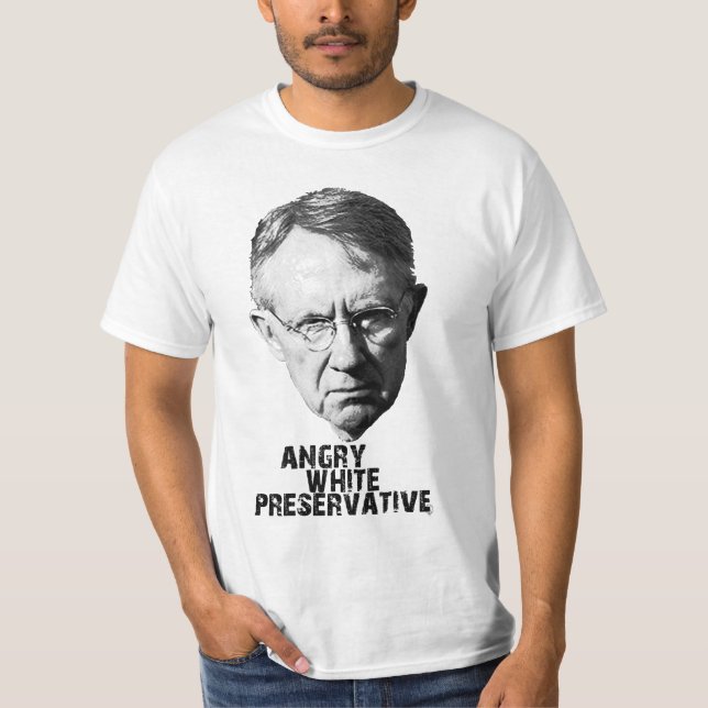 Harry Reid: Verärgertes weißes T-Shirt (Vorderseite)