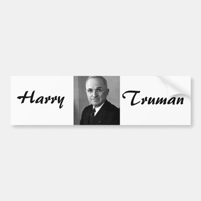 Harry S. Truman 33. Präsident Autoaufkleber (Vorne)