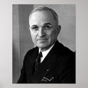 Harry S. Truman 33. Präsident Poster