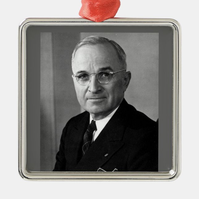 Harry S. Truman 33. Präsident Silbernes Ornament (Vorne)