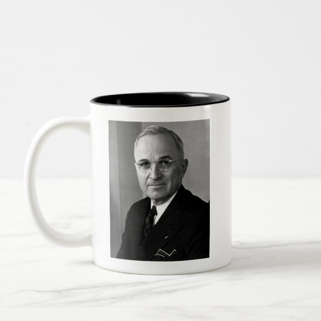 Harry S. Truman 33. Präsident Zweifarbige Tasse (Links)
