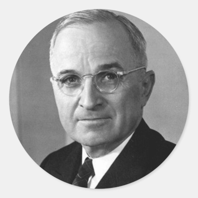 Harry S. Truman 33 Runder Aufkleber (Vorderseite)