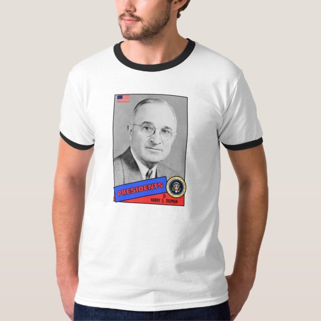 Harry S. Truman Baseball Card T-Shirt (Vorderseite)