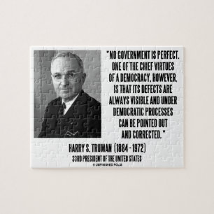 Harry S. Truman keine Regierung ist perfekte Puzzle
