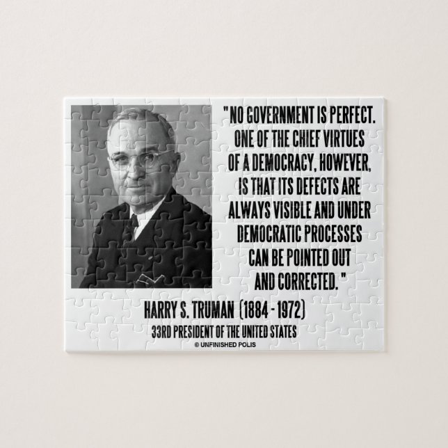 Harry S. Truman keine Regierung ist perfekte Puzzle (Horizontal)