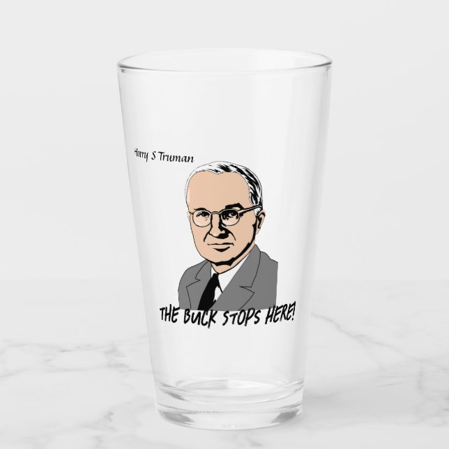 Harry S Truman - The Buck Stops Here! Glas (Vorderseite)