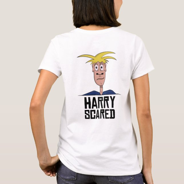 Harry Scared White Women's T - Shirt (Rückseite)