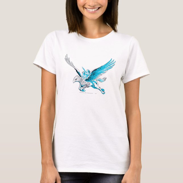 Harry und Hermione auf einem Hippogriff T-Shirt (Vorderseite)