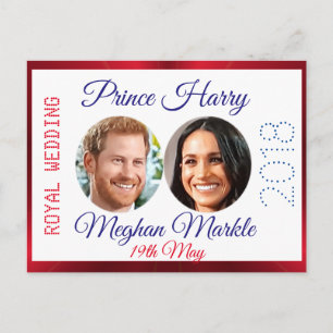 Harry und Meghan Foto Royal Wedding Souvenir Postkarte