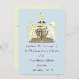 Harry und Meghan Posh Royal Wedding Einladung