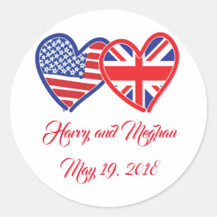 Harry und Meghan Runder Aufkleber