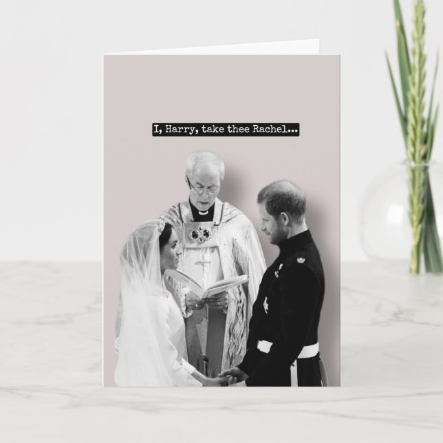Harry und Meghan Wedding Card Karte (Vorderseite)