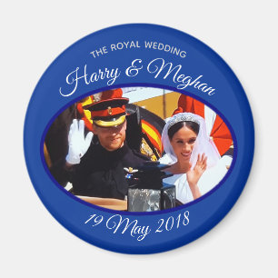 Harry- und Meghanwagen reiten königliche Hochzeit Magnet