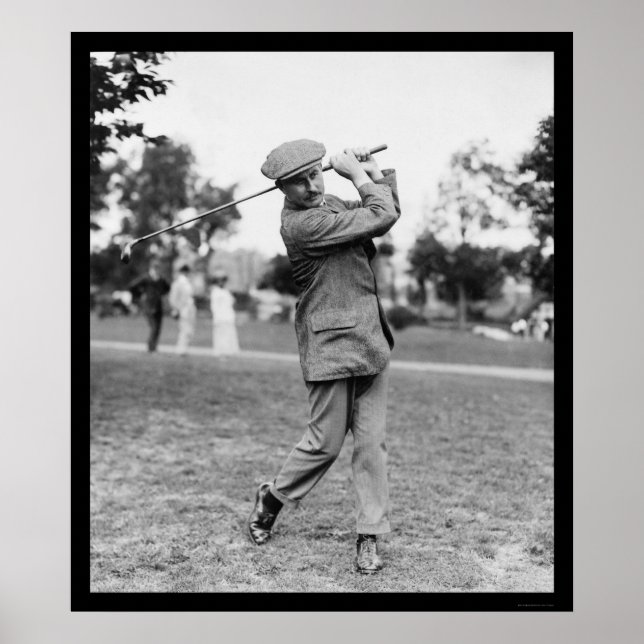 Harry Vardon, Six Time US Open Golf Champion 1914 Poster (Vorne)