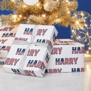 Harry Vorname Name USA US Geschenkpapier Papier