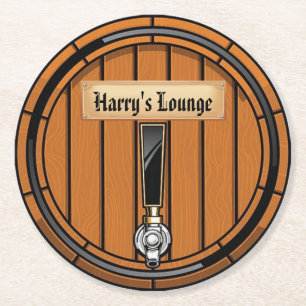 Harry's Lounge Round Paper Untersetzer