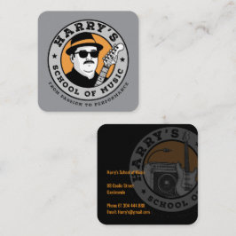 Harry's Music Quadratische Visitenkarte
