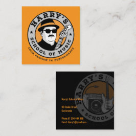Harry's Music Quadratische Visitenkarte