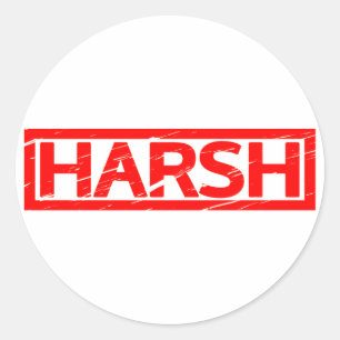 Harsche Briefmarke Runder Aufkleber