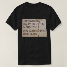 hart arbeiten, hoch ausgebildet... schwarz T-Shirt