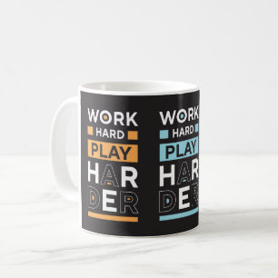 hart arbeiten kaffeetasse