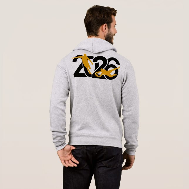 Hart arbeiten oder Highlights lustig Fußball schau Hoodie (Schwarz voll)
