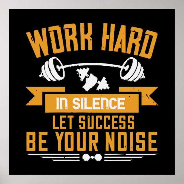 hart arbeiten poster (Vorne)