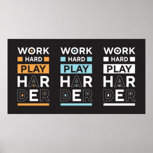hart arbeiten poster