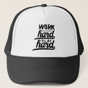 Hart arbeiten, stark bleiben - Motivierende Einste Truckerkappe