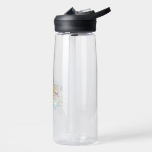 Hart arbeiten, strahlend hart – Motivations-Typogr Trinkflasche