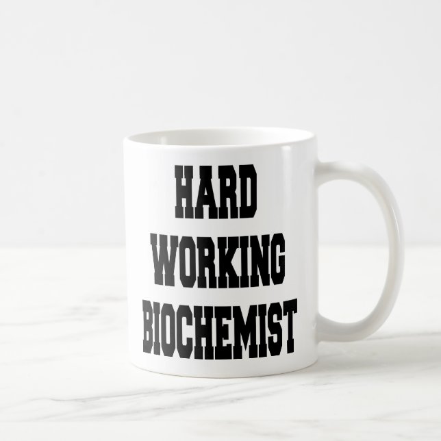 hart arbeitender Biochemiker Kaffeetasse (Rechts)