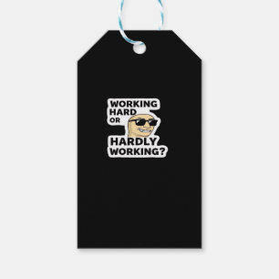 hart arbeitender oder kaum arbeitender lustiger Me Geschenkanhänger