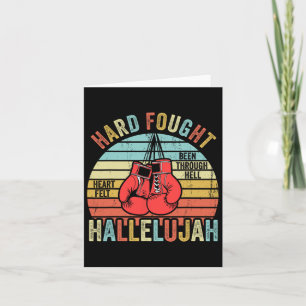 Hart Erkämpft Durch Die Hölle Hallelujah Vintage B Karte