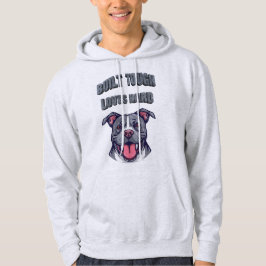 Hart gebaut Pit Bull - Bully-Hunde-Liebhaber Grafi Hoodie