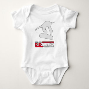 Hart Gedreht Die Skateboarding-Geschenk Baby Strampler