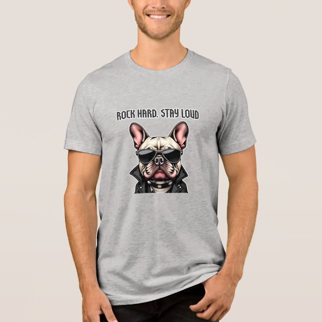hart, laut bleibe Tri-Blend shirt (Vorderseite)