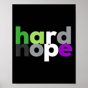Hart Nein Aroace Pride Lgbtq, Lgbt Aro Ace Aromant Poster