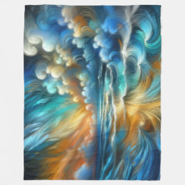 Hart Pastel Zeichnend Absturzwellen Fleecedecke