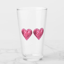 Hart pink glas