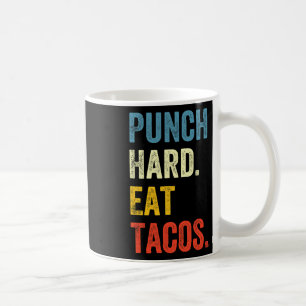 Hart schlagen, Tacos essen, lustiger Workout-Spruc Kaffeetasse