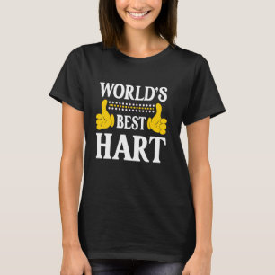 Hart Surname Funny Team Familie Nachname World's B T-Shirt