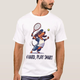 Hart treffen, intelligent spielen T-Shirt
