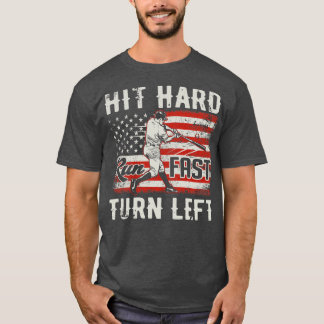Hart treffen Schnell laufen Nach links drehen USA- T-Shirt