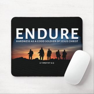 Härte als guter Soldat Jesu Christi ertragen Mousepad