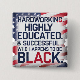 Harte Arbeit, hoch gebildet und erfolgreich... Button