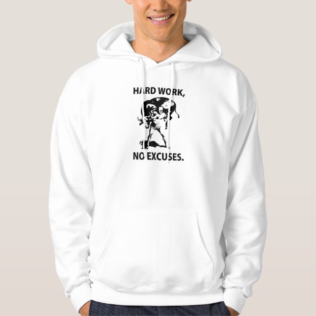 "Harte Arbeit" Hoodie (Vorderseite)