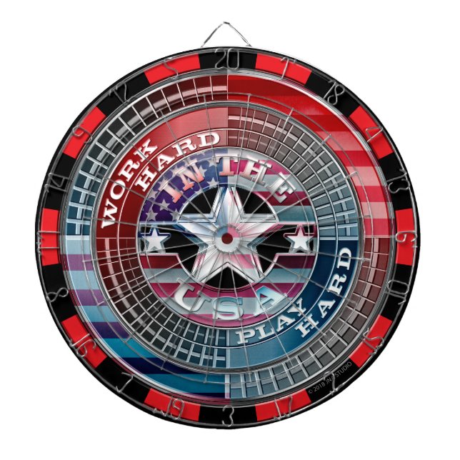harte Arbeit im US-Dartboard Dartscheibe (vorne)