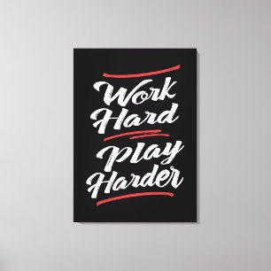 harte Arbeit Leinwanddruck