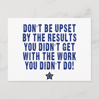 Harte Arbeit, Mühe, zahlt! Postkarte