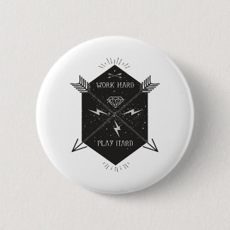 harte Arbeit so hart klassisch Button